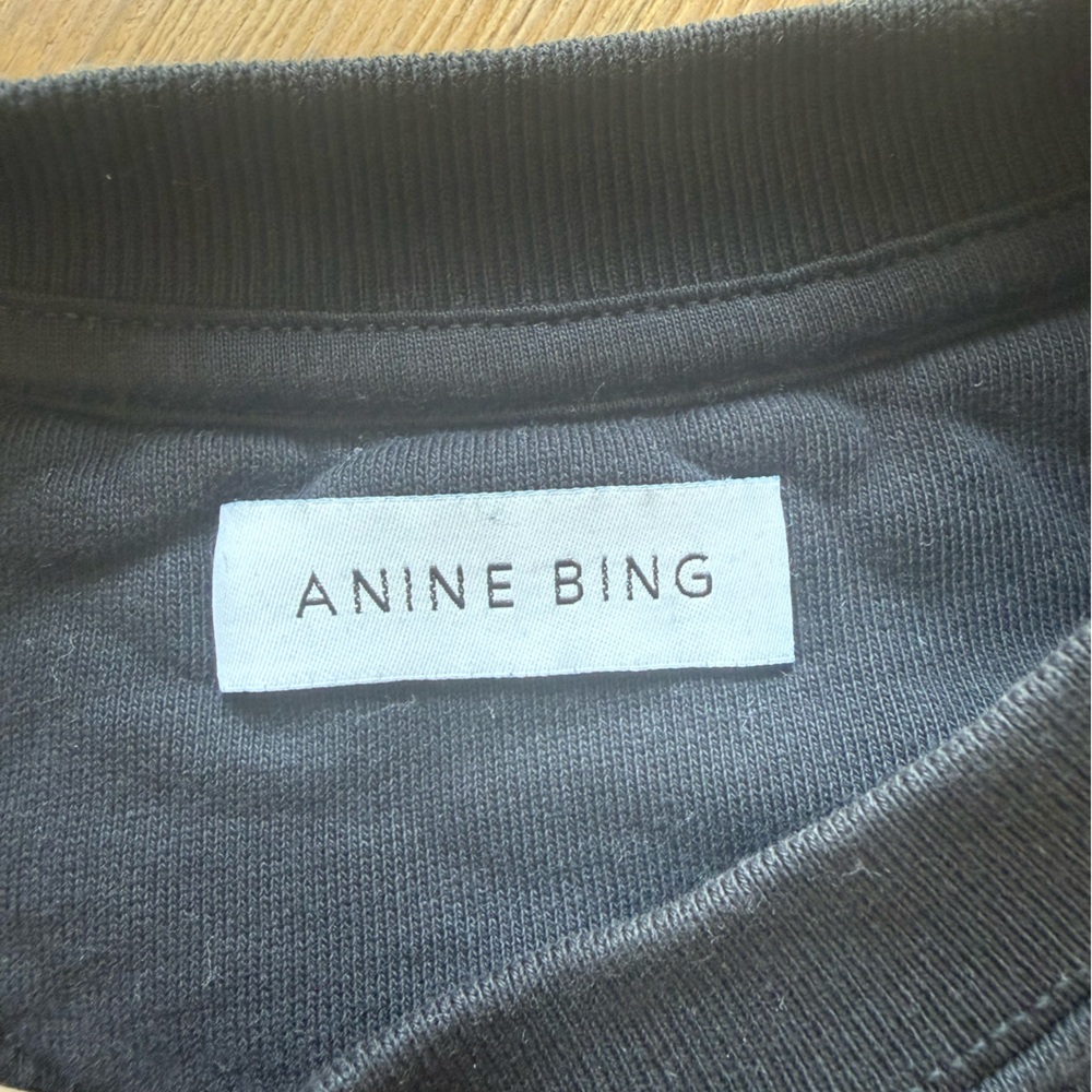 Anine Bing Black Sweatshirt with Panther Graphic - Picture 3 of 4